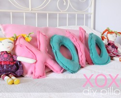 Adorable XOXO pillow sewing tutorial - perfect for Valentine's day!